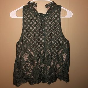 Green and Tan Classy Shirt